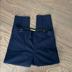 Navy pin dot pant